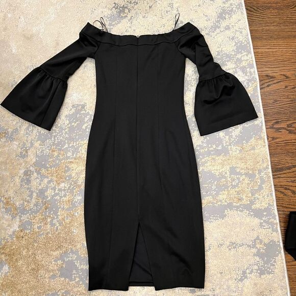 Ministry of Style Off The Shoulder Black Cocktail Dress - Picture 5 of 6